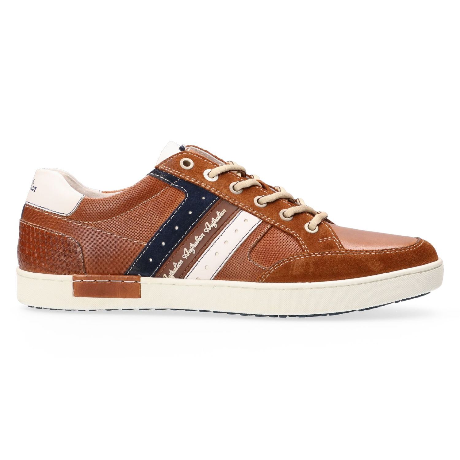 Australian Nothingham Tan/Blue/Whitei Leather