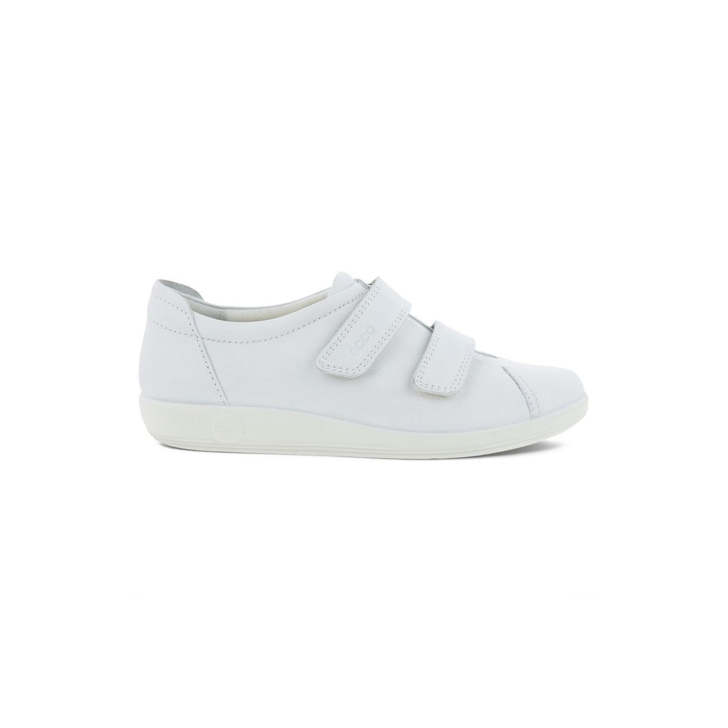 ecco Soft 2.0 Velcro Sneaker Wit