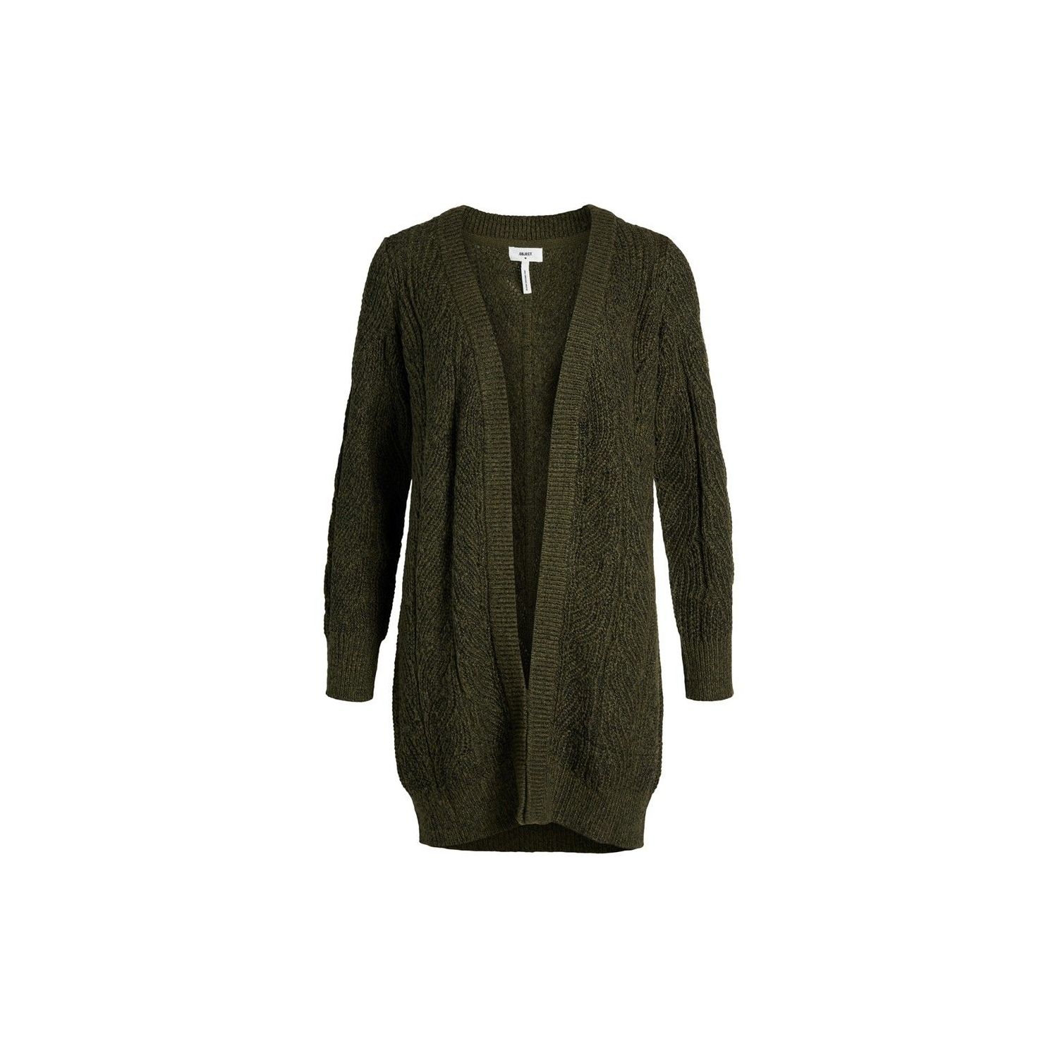 Object objnova stella l/s knit cardigan forest n.