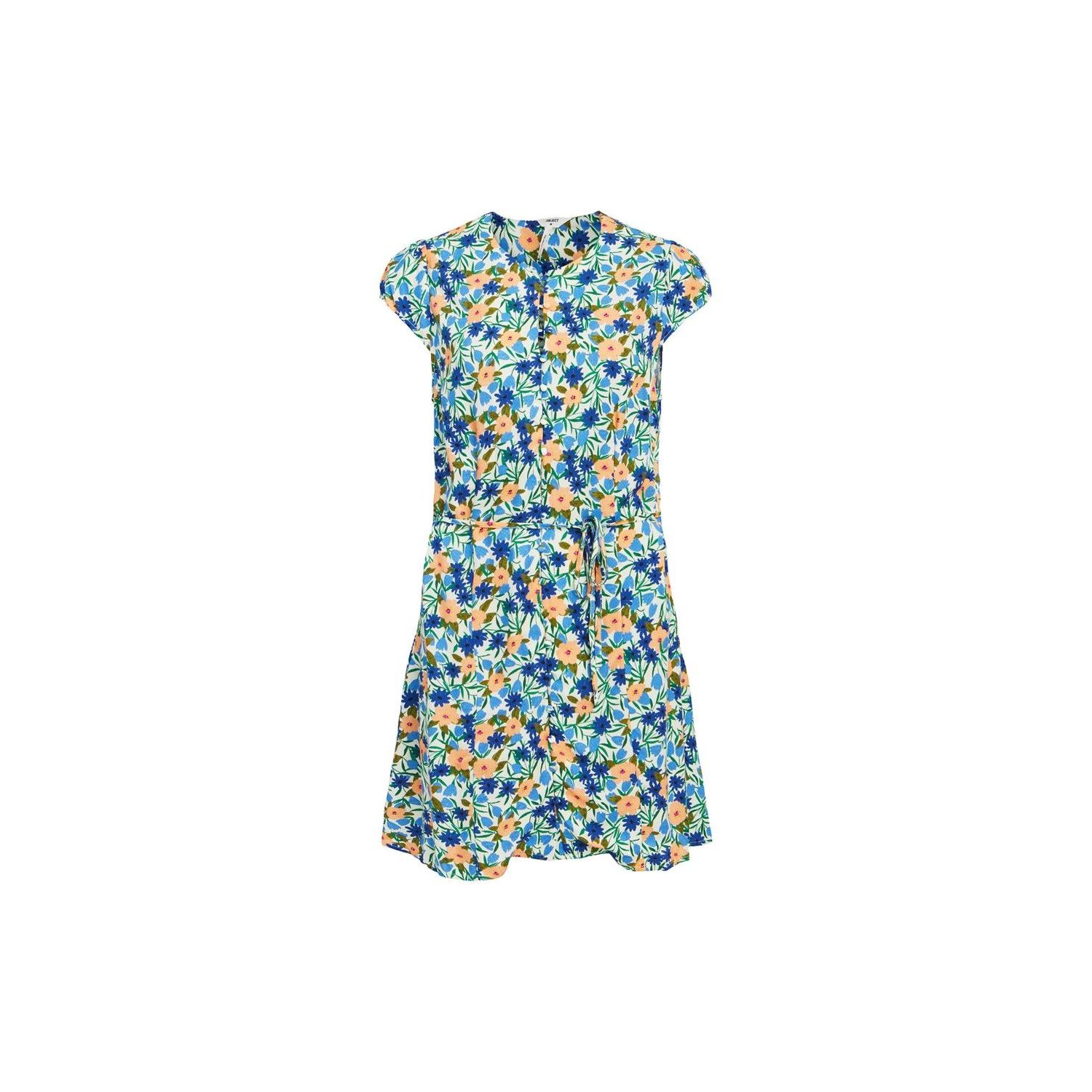 Object objhiromi s/s dress cloud dancer aop