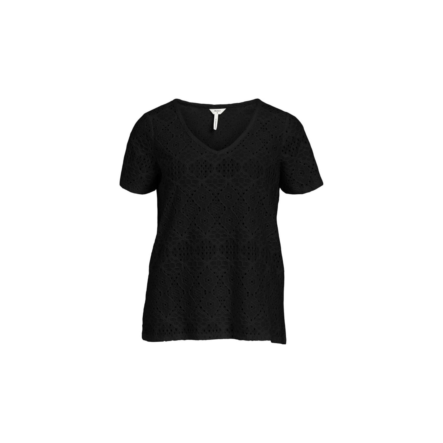 Object objfeodora s/s v-neck top noos black