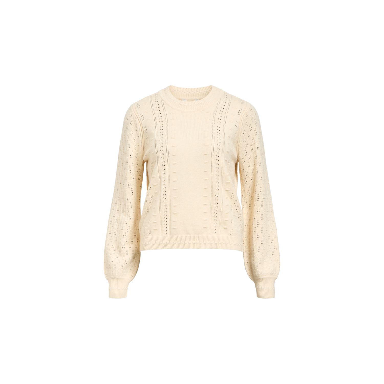 Object objingle l/s re o-neck knit noos sandshell