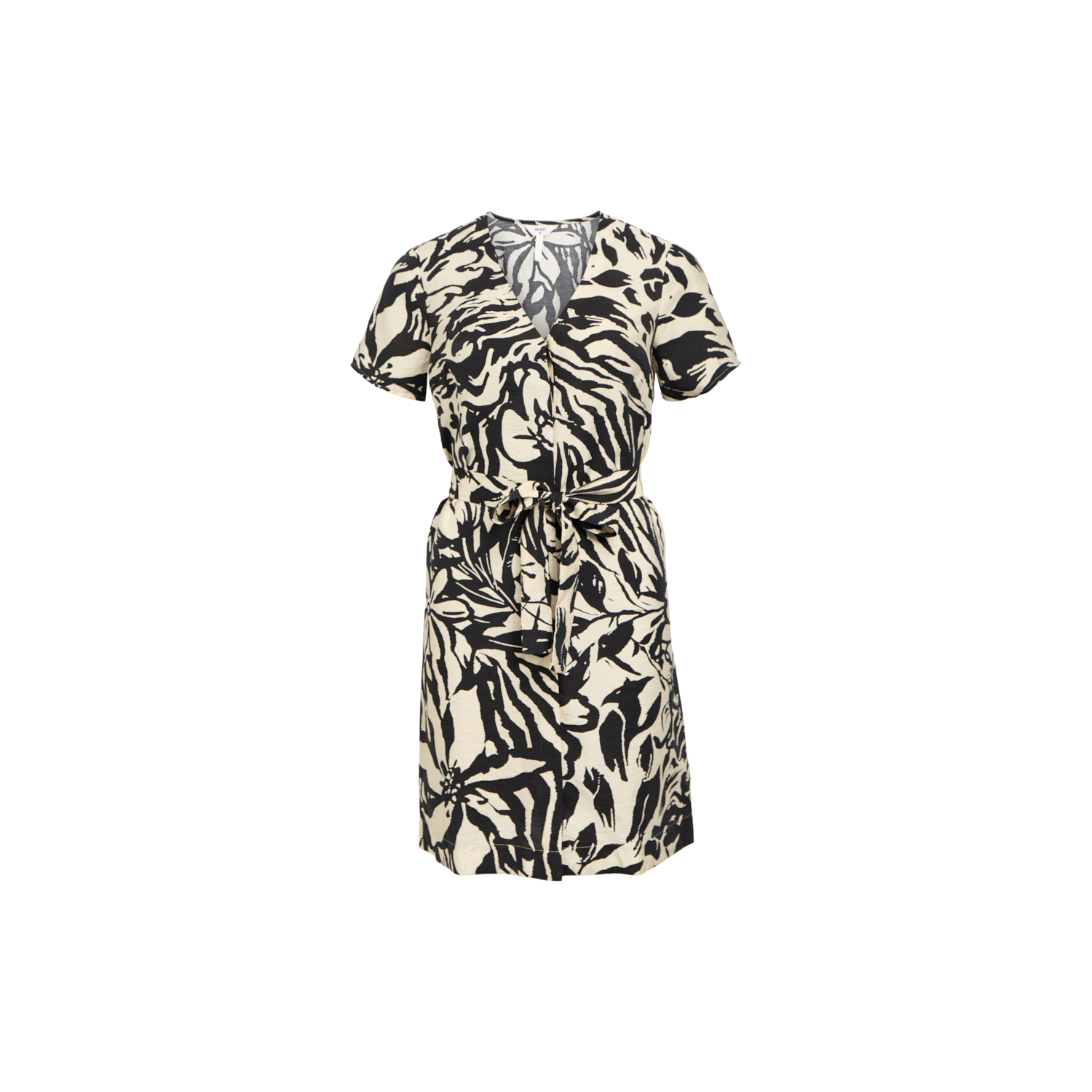 Object objkarina s/s short dress sandshell black
