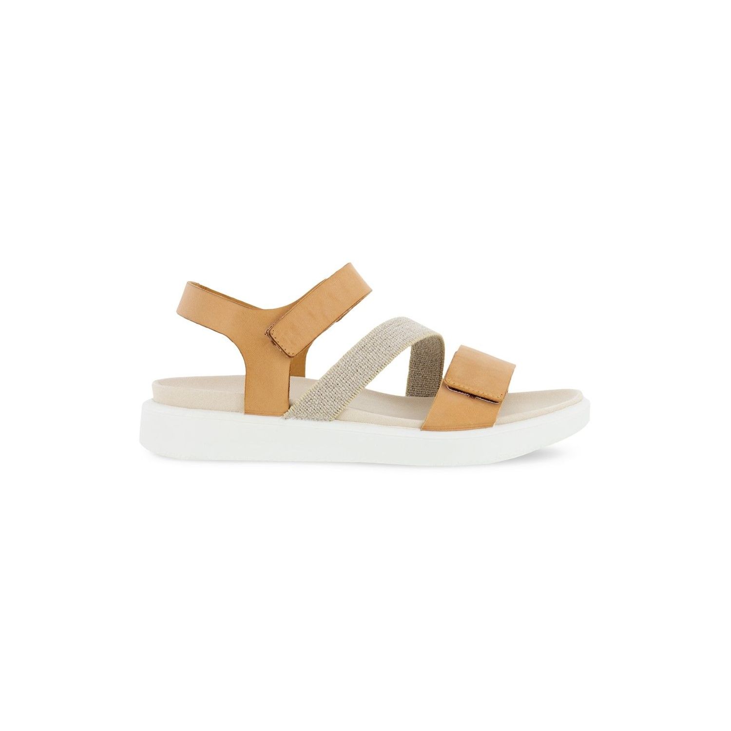 Ecco  Flowt W Flat Sandal Bruincombi