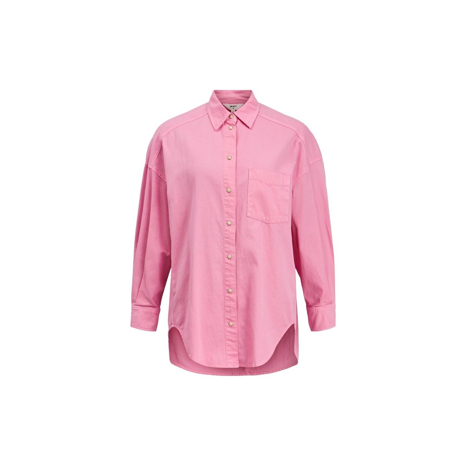 Object objdaniella denim shirt begonia pink