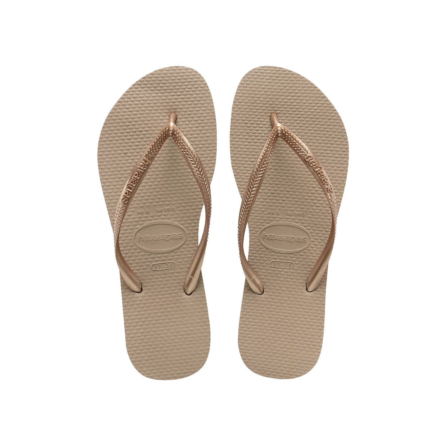 Havaianas Slim slipper rose gold