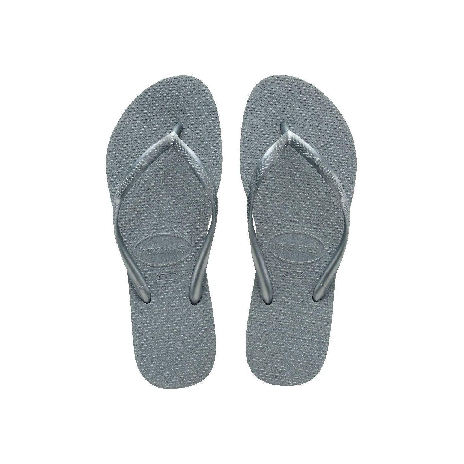 Havaianas slim slipper silver blue