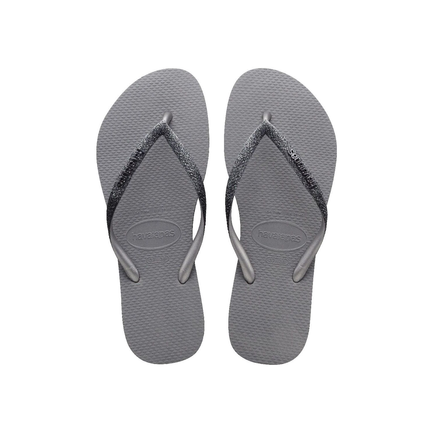 Havaianas slim sparkle 2 slipper steel grey