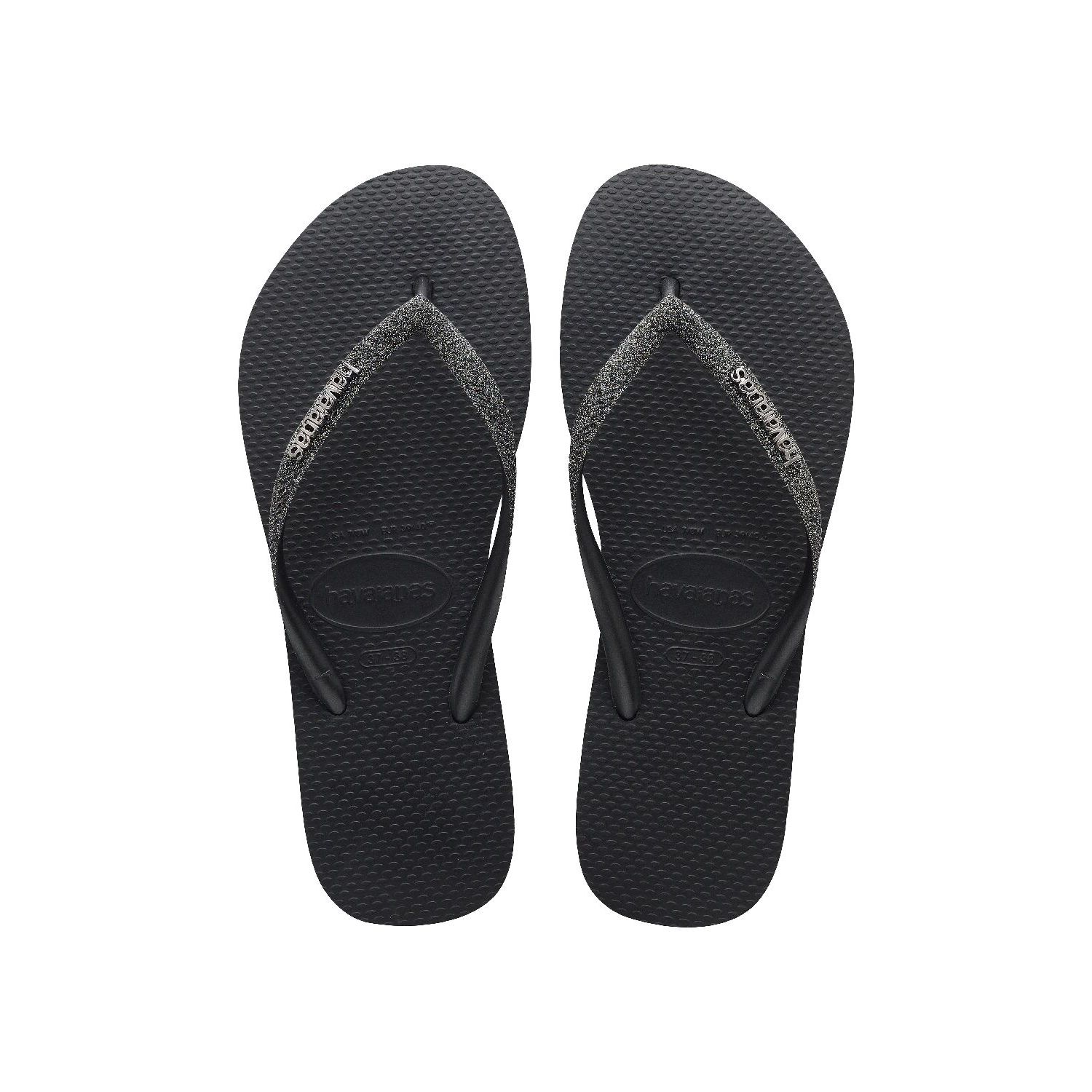 Havaianas slim glitter 2 slipper black/dark grey m