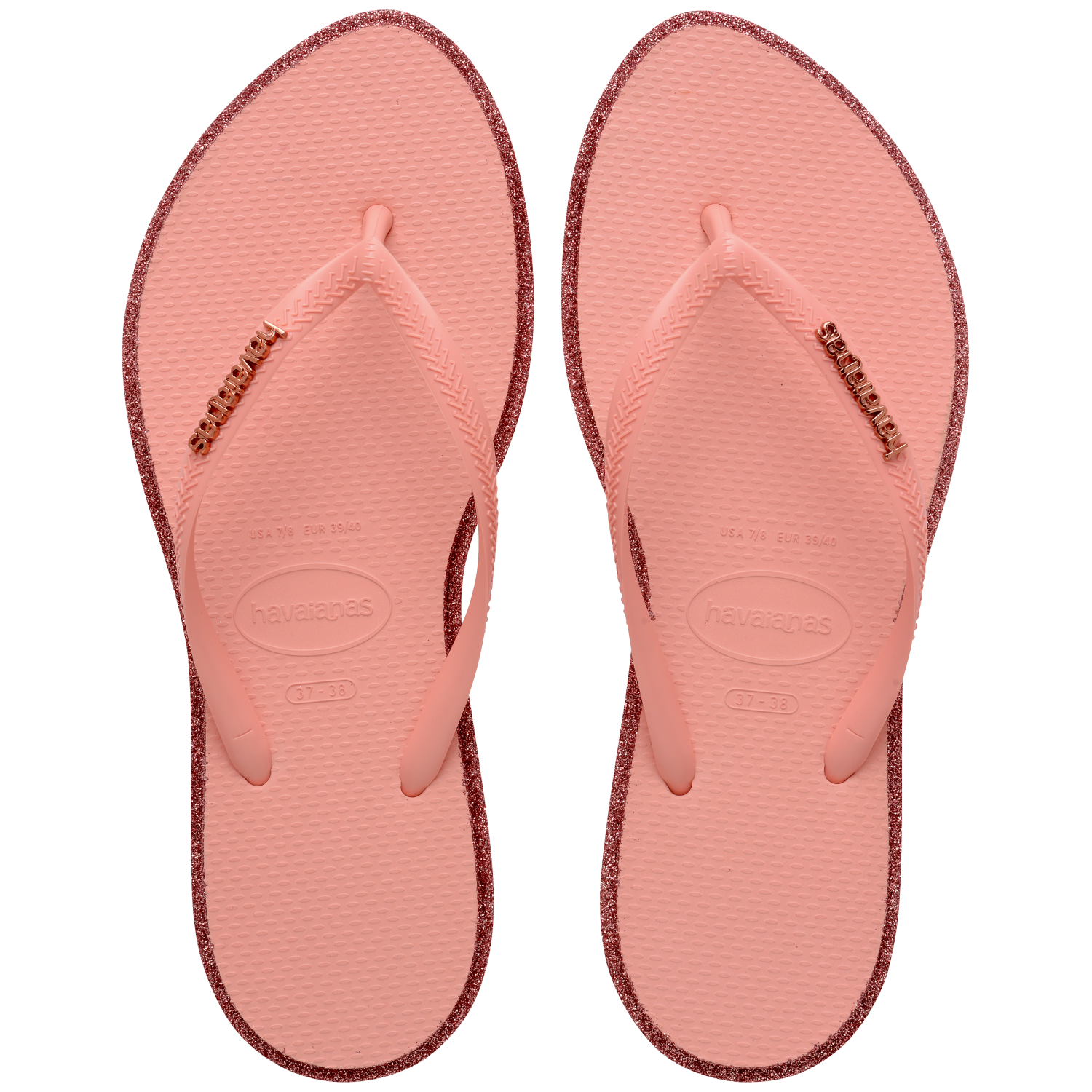 Havaianas Slim Point Glitter Canyon Clay/Blossom