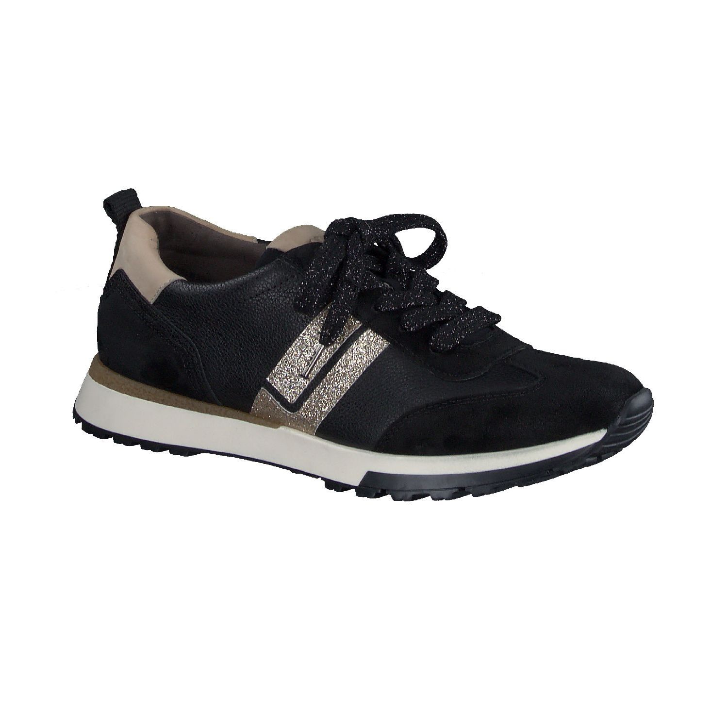 Paul-Green 5392-008 Suede/maincalf Zwart
