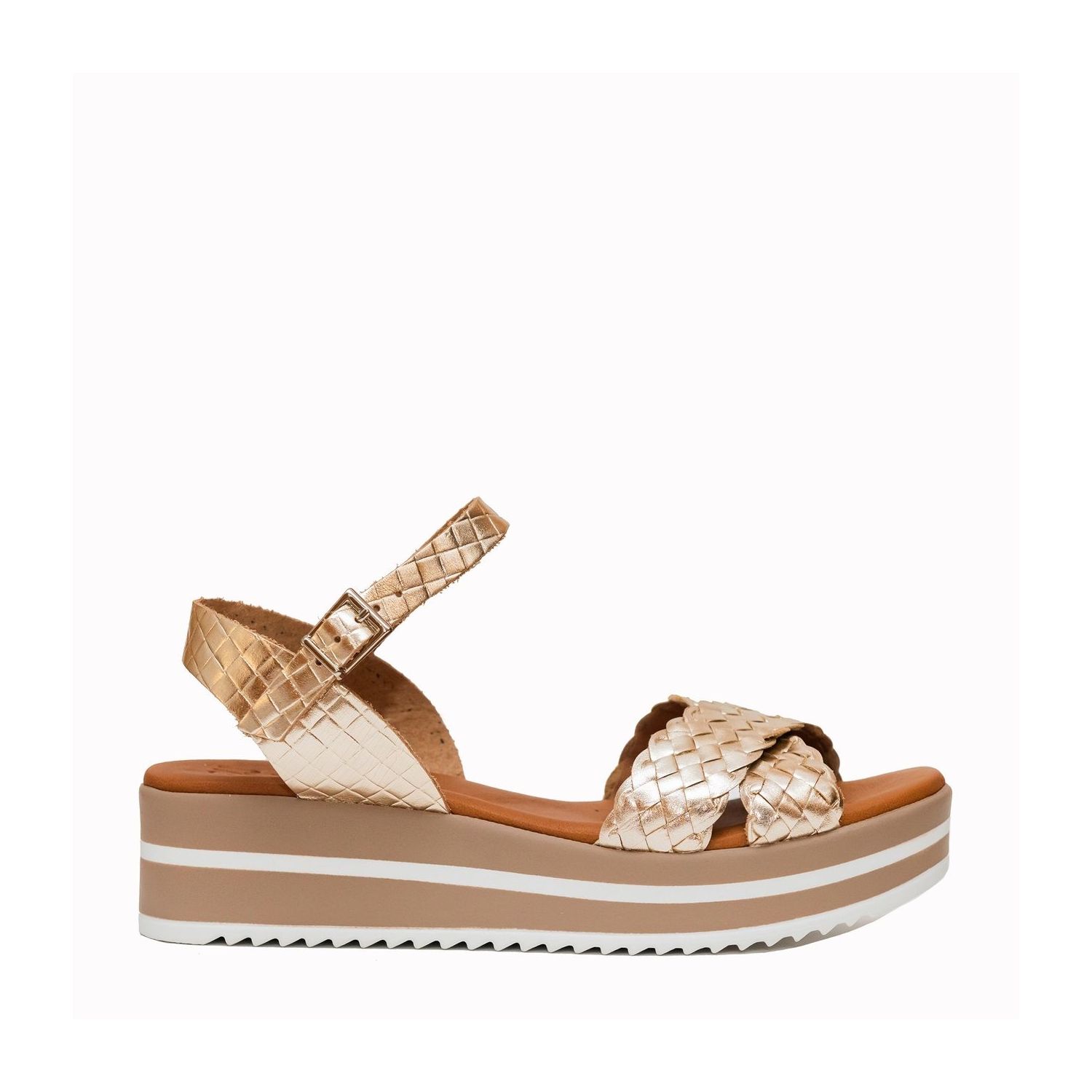 MY Sandals 5491 Cava Metalic Leder