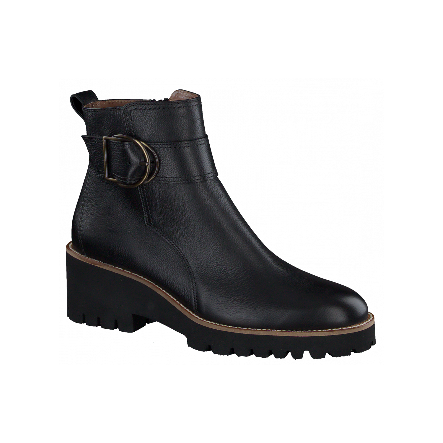 Paul-Green 9763-092 Laarsje zwart calfs