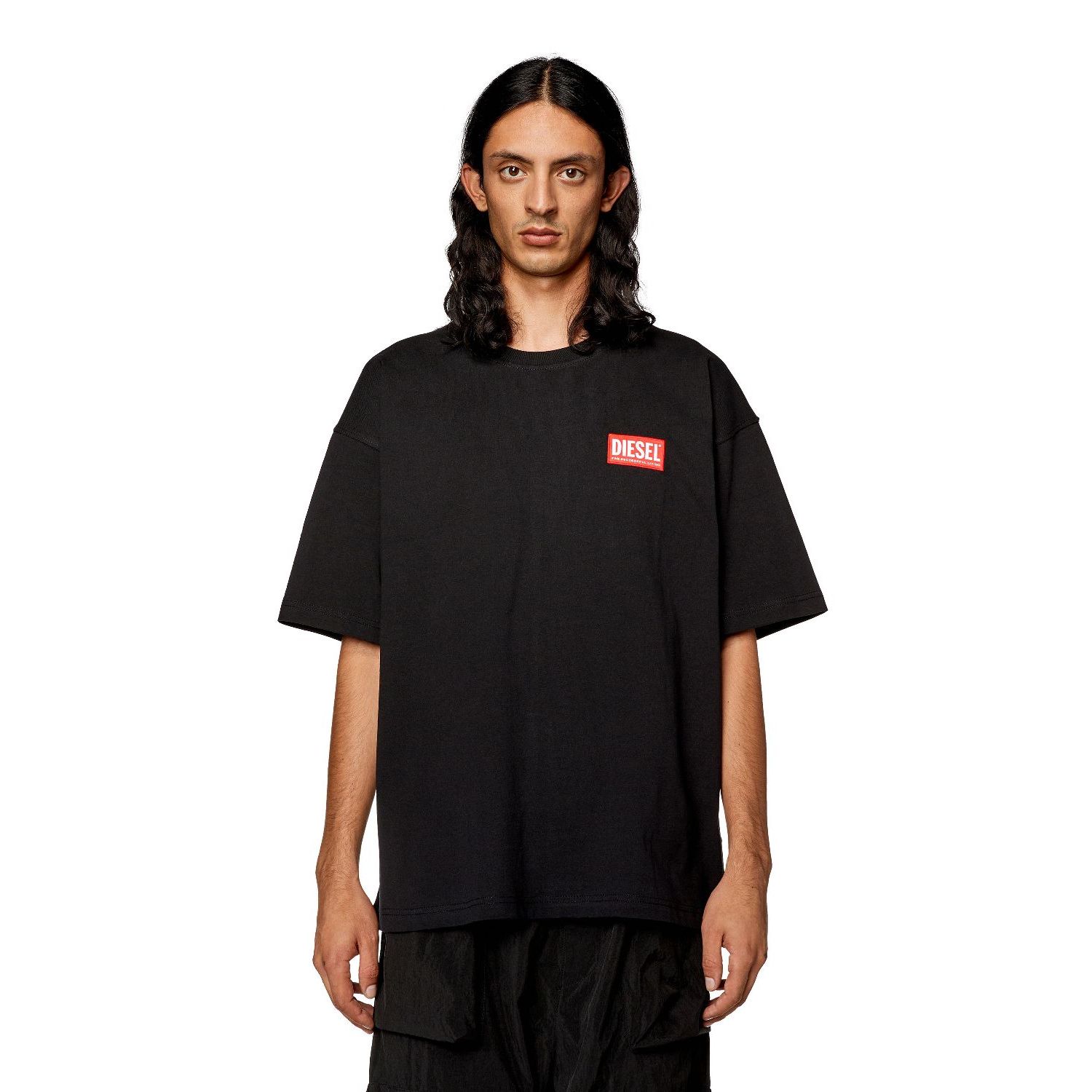 Diesel t-jnlabel-l1 t-shirt black