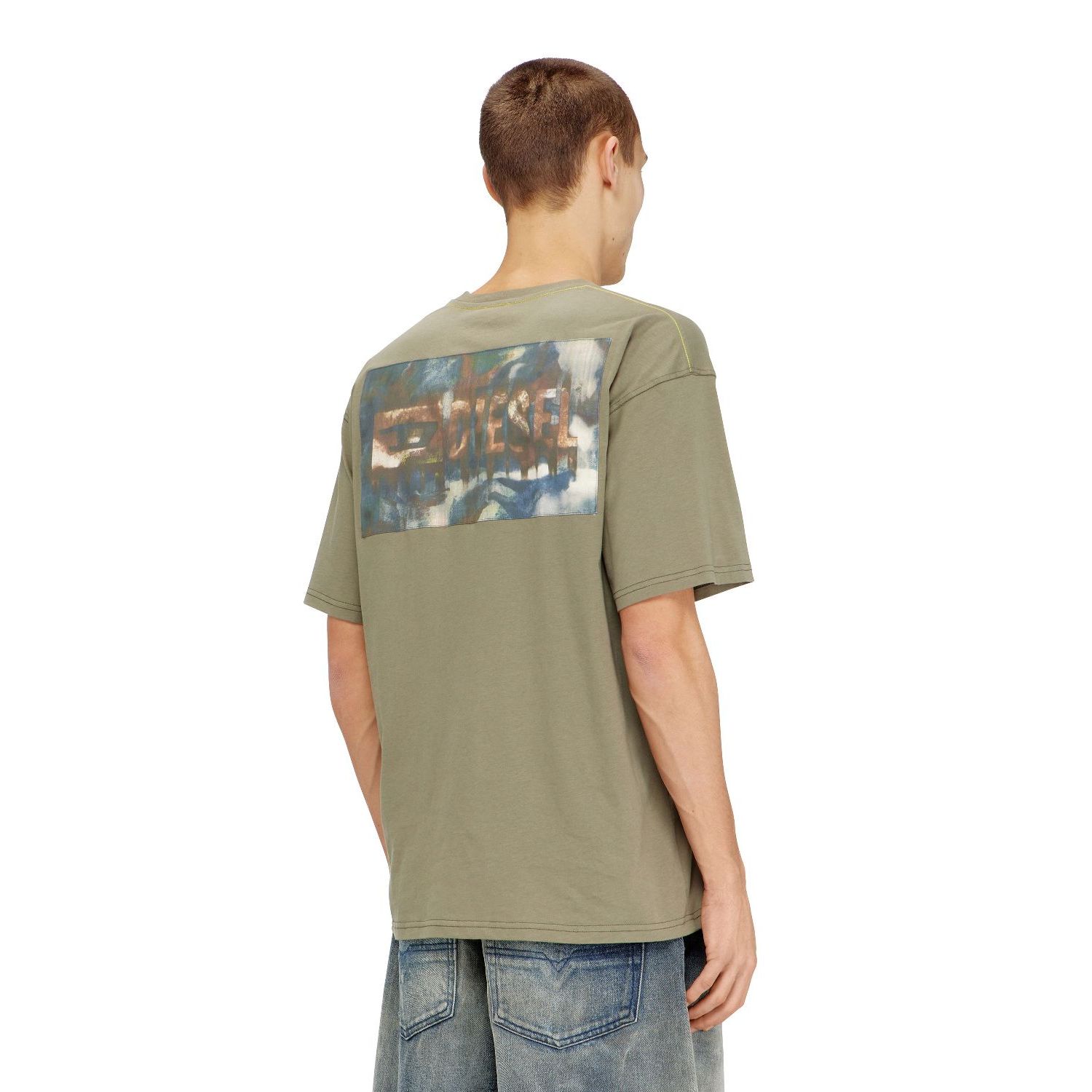 Diesel t-boxt-v8 t-shirt groen
