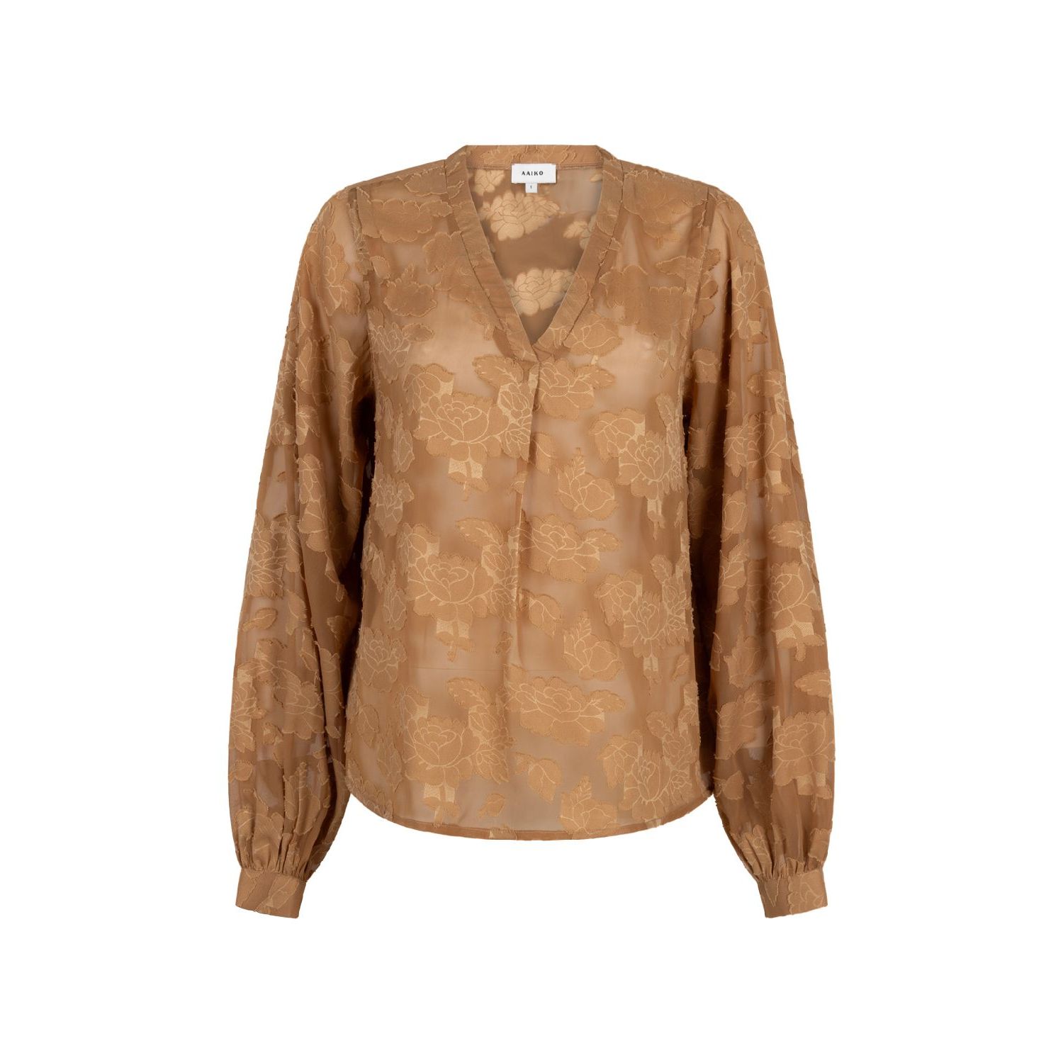 Aaiko alana chiffon pes top almond