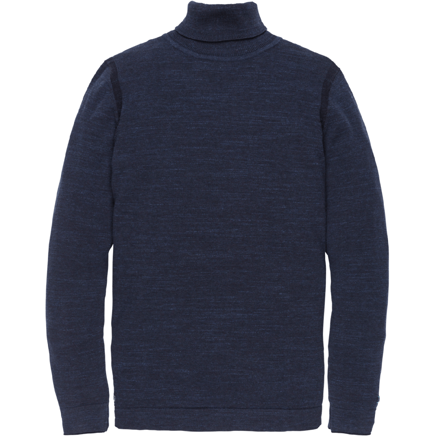Cast Iron roll neck cotton heather plated dr blues