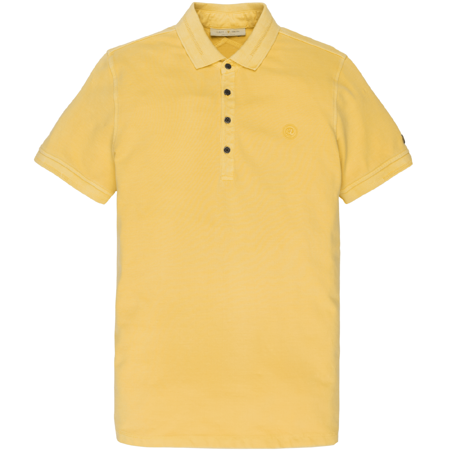 Cast iron polo light pique stretch misted yellow