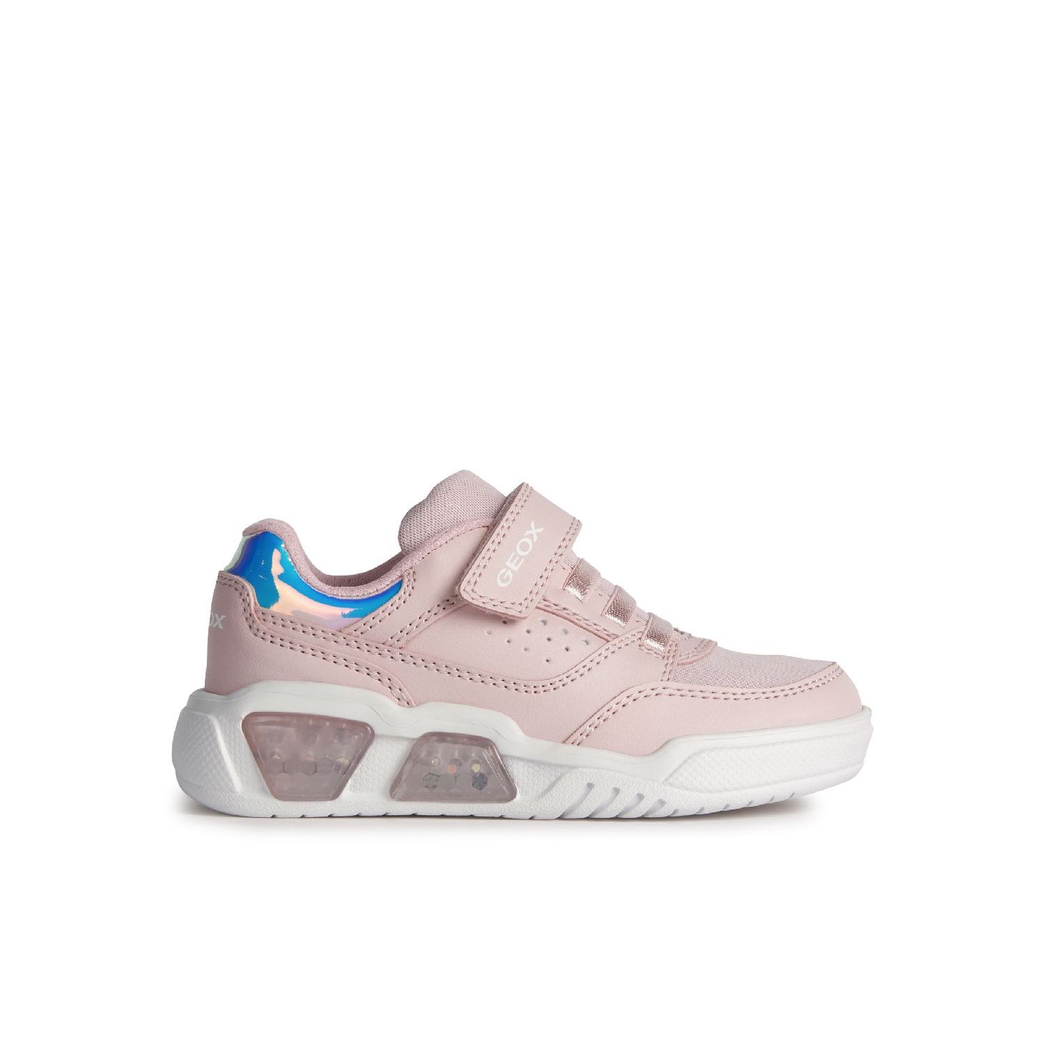 Geox J Illuminus Girl Sneakers LT Rose White