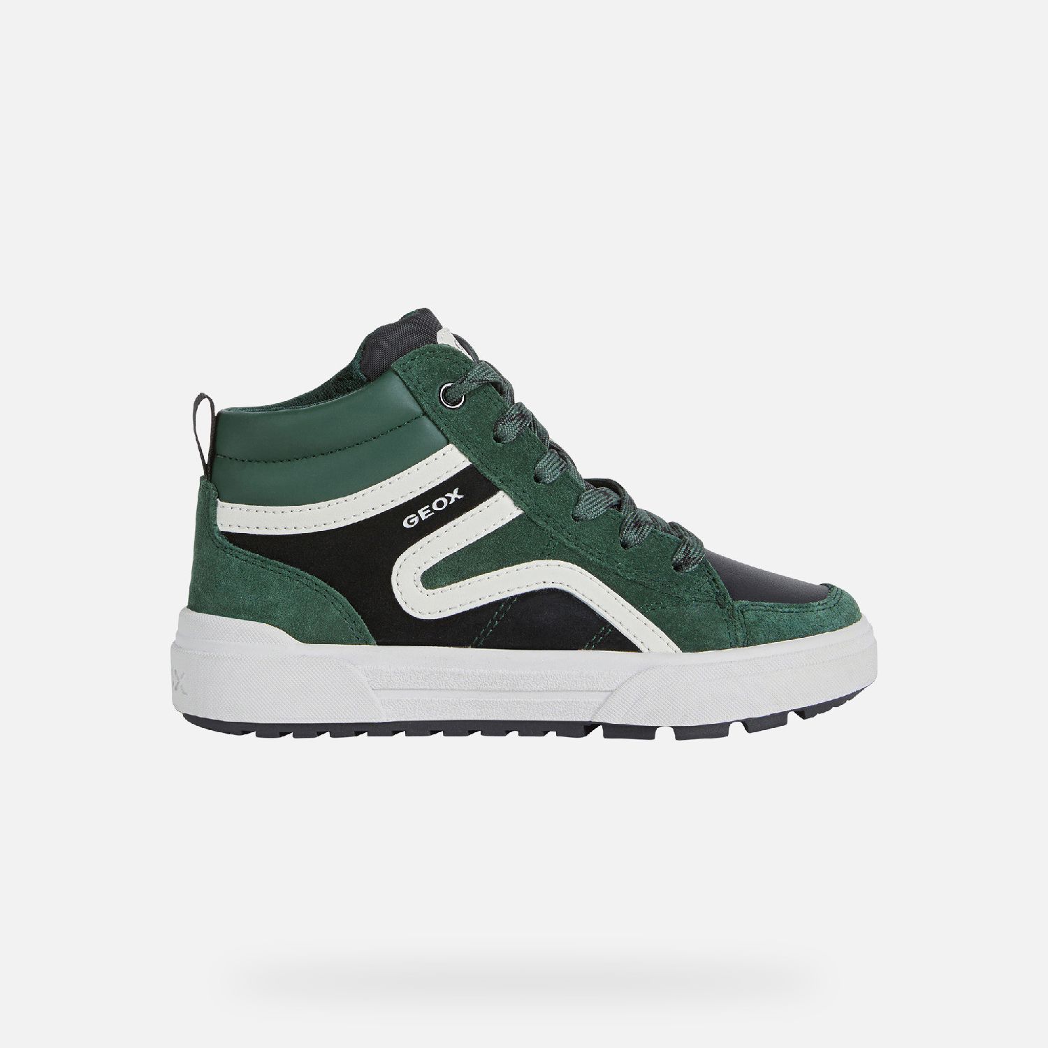 Geox J Weemble Boy Suede Green/Black