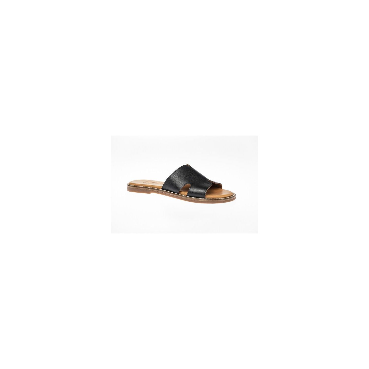 Pitt Fiji  Slipper Leder Zwart