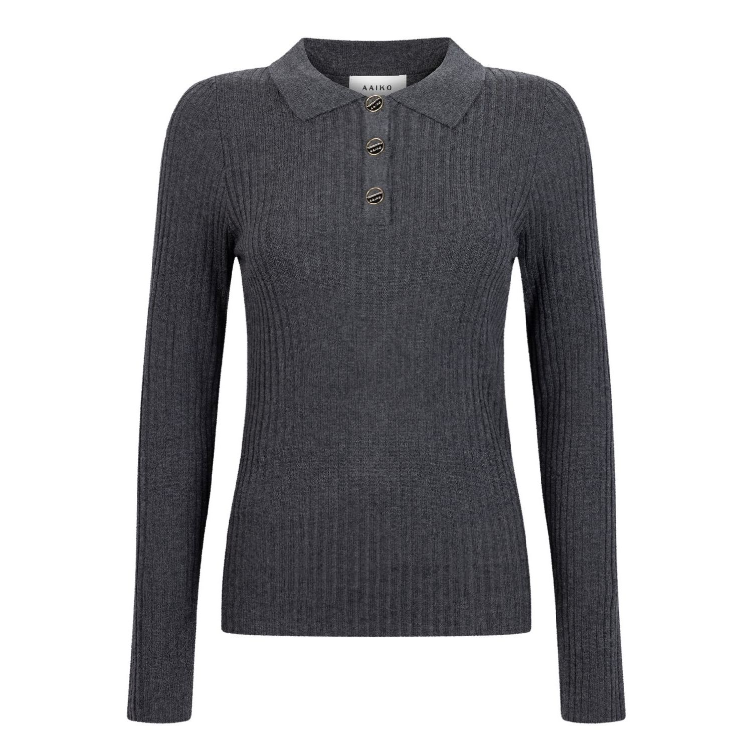 Aaiko flores wo sweater antra grey