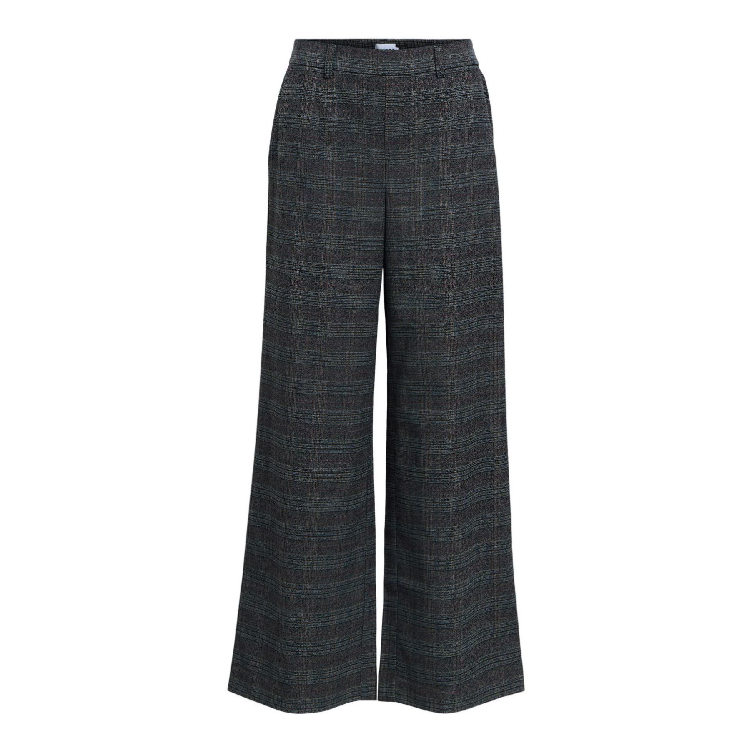 Object objlisa wide pant aop noos dark grey mel