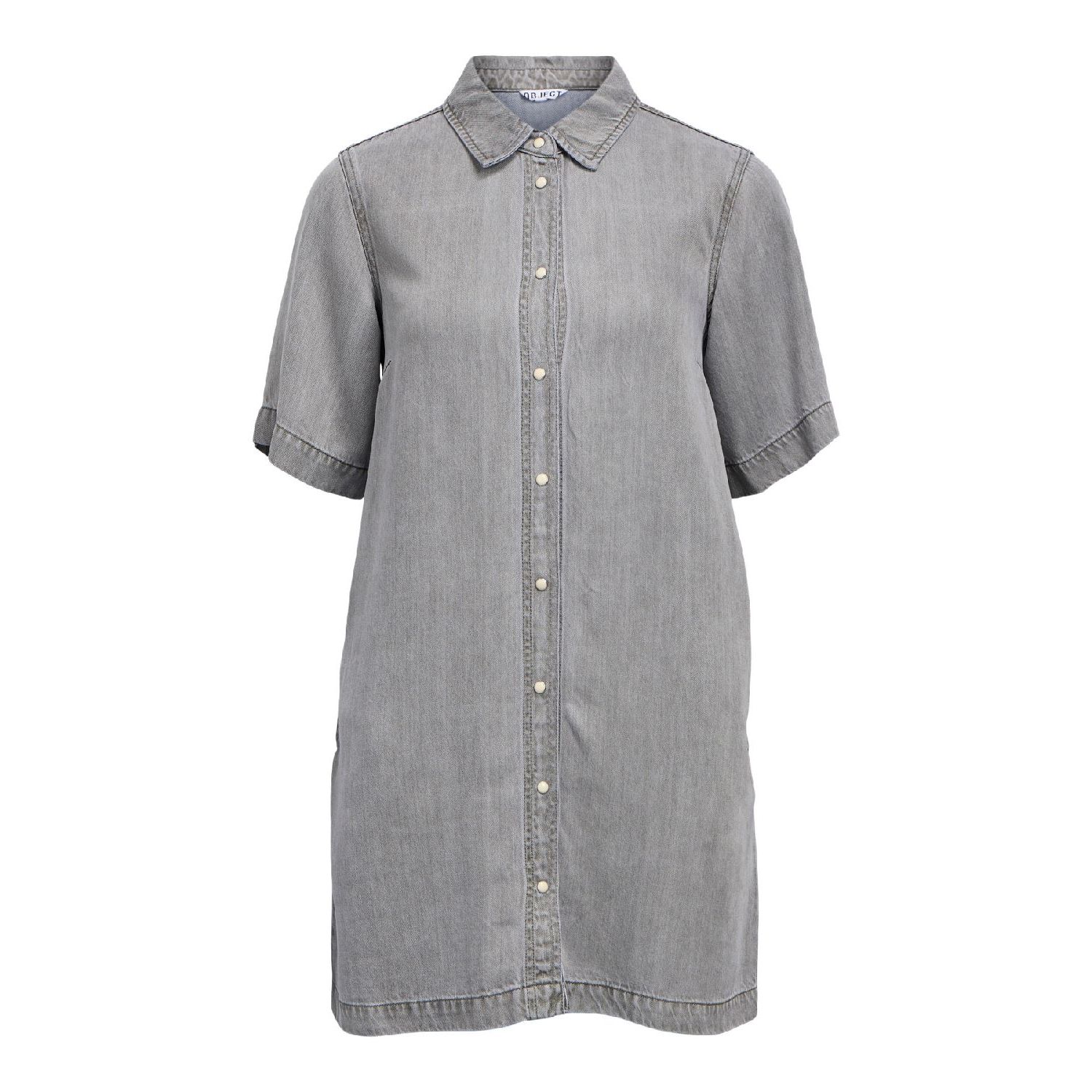 Object objframe denim dress noos light grey denim