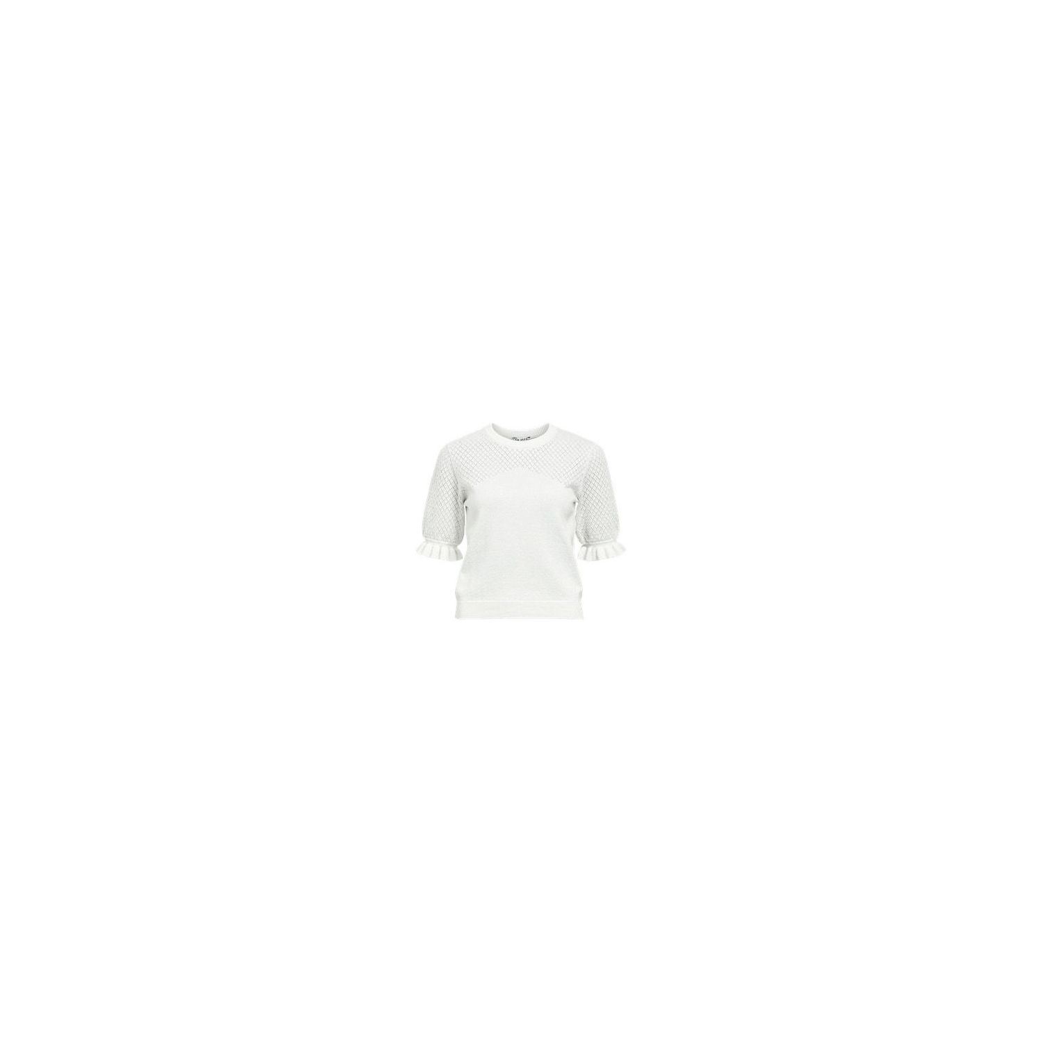 Object objfrima s/s re knit top cloud dancer