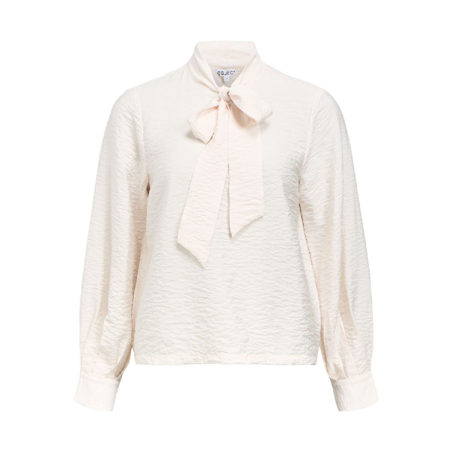 Object objjacira l/s re bow shirt white sand