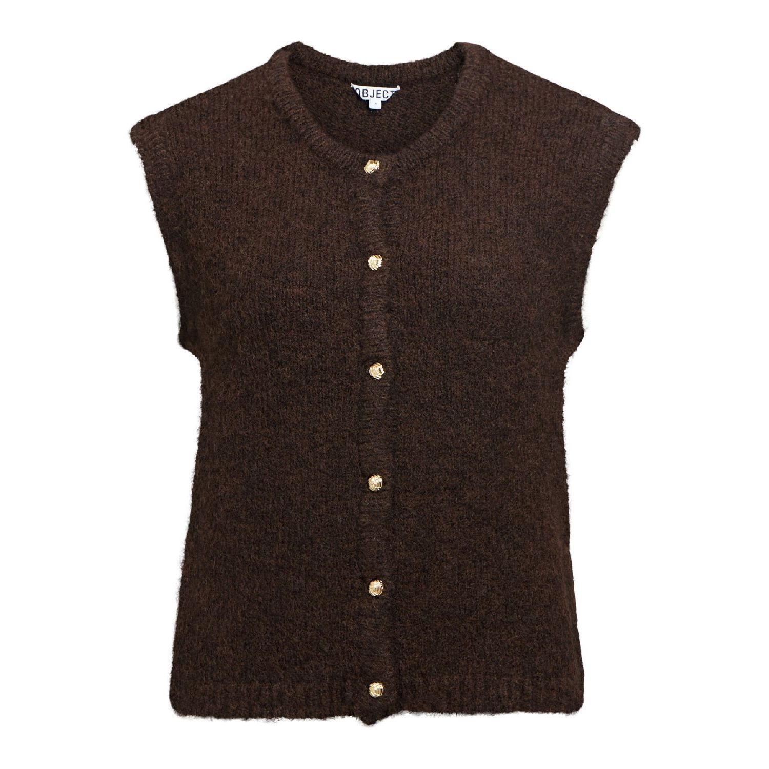 Object objsaggia knit vest cardigan noos sela brow