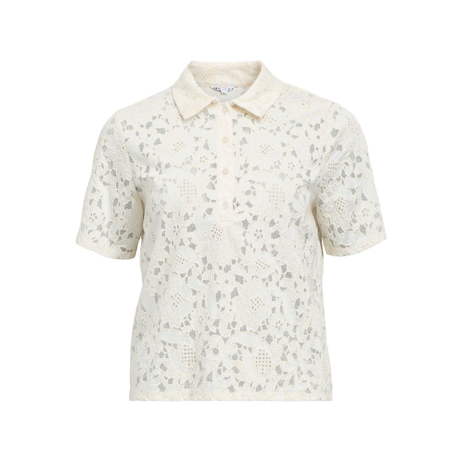 Object objbianca s/s lo polo top noos white sand