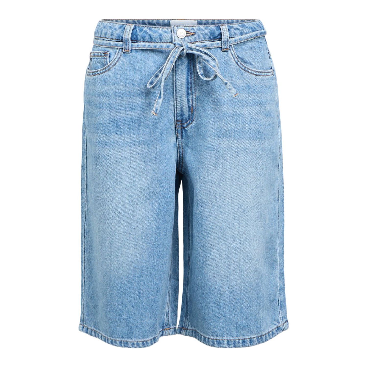 Object objrosie denim long shorts light blue denim