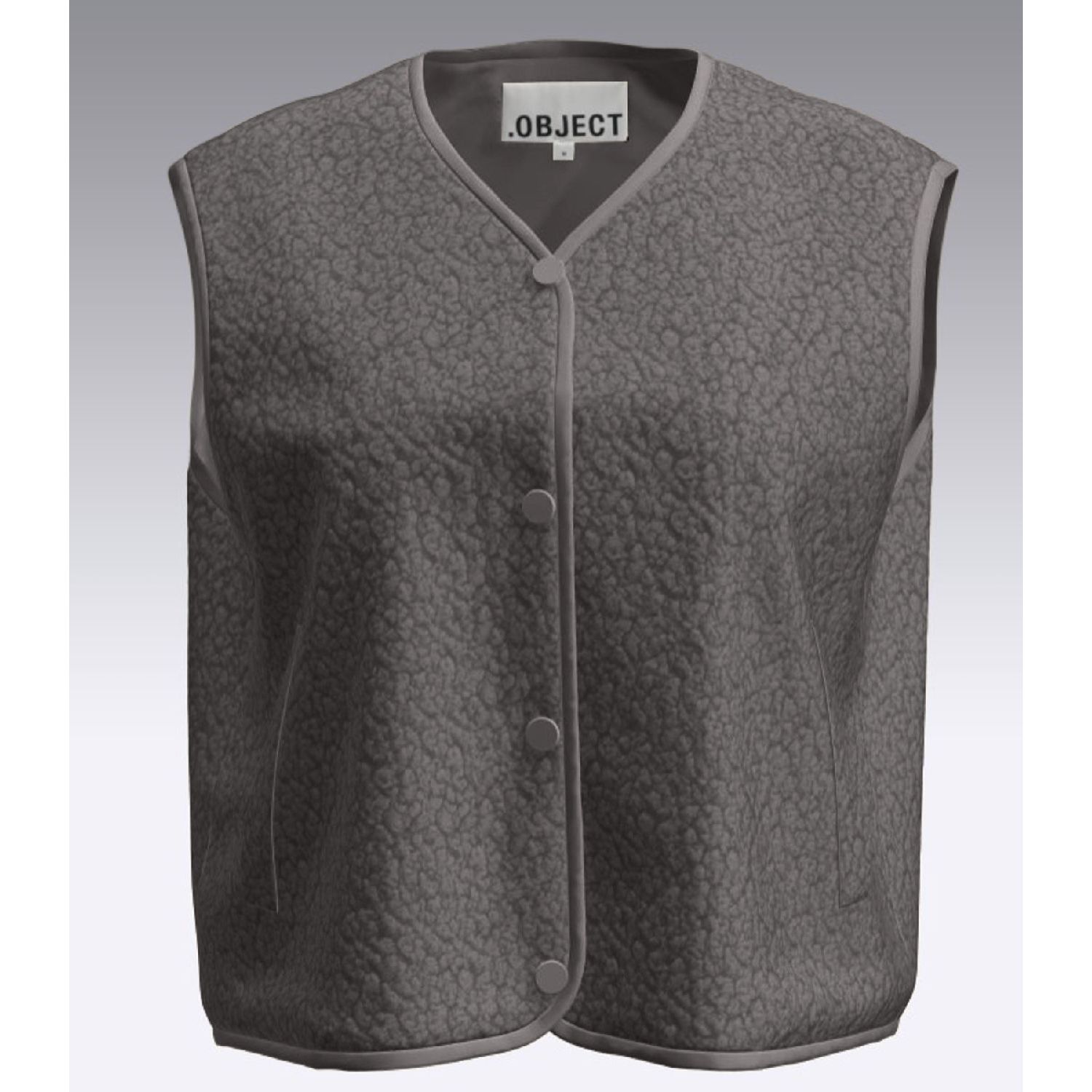 Object objella new waistcoat dark grey