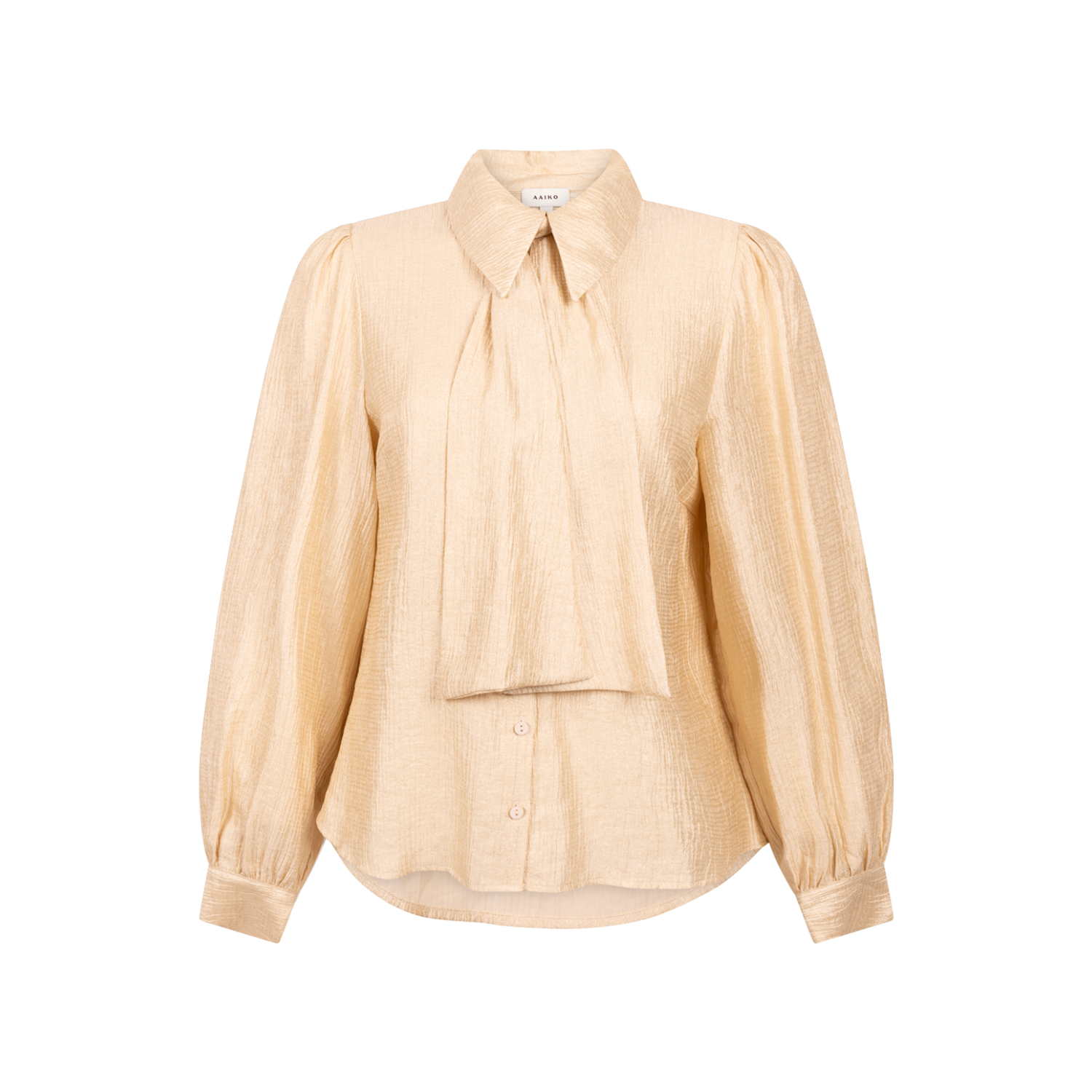Aaiko veronne tie vis blouse cream3