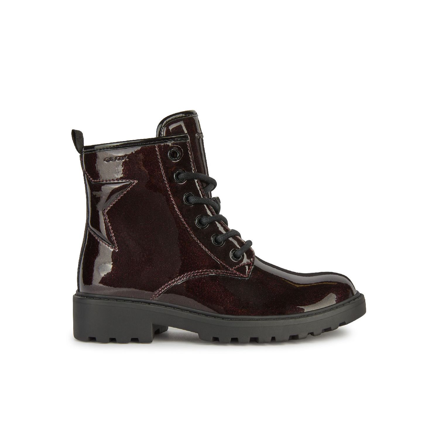 Geox J Casey Girl DK Burgundy/Black