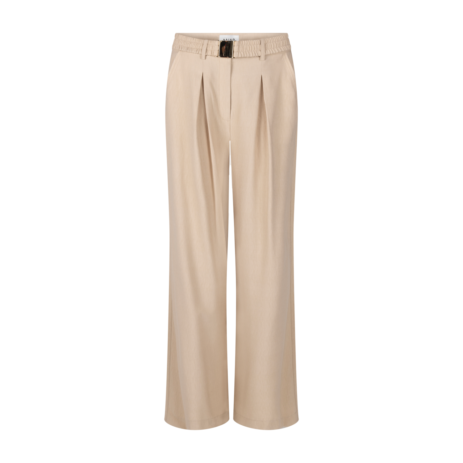 Aaiko Lotty fringed ray trousers sand