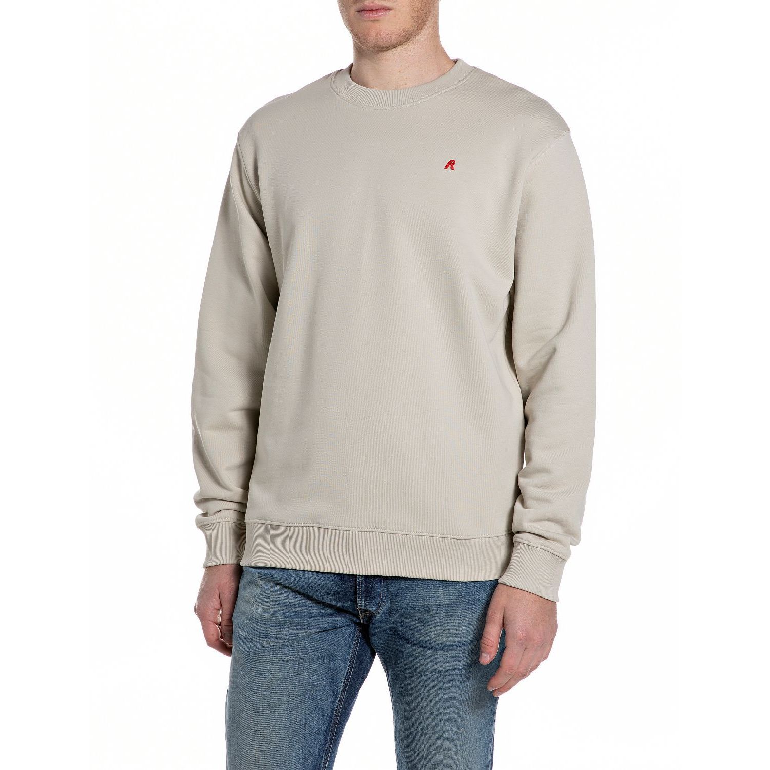 Replay sweatshirt m3106 23802 taupe