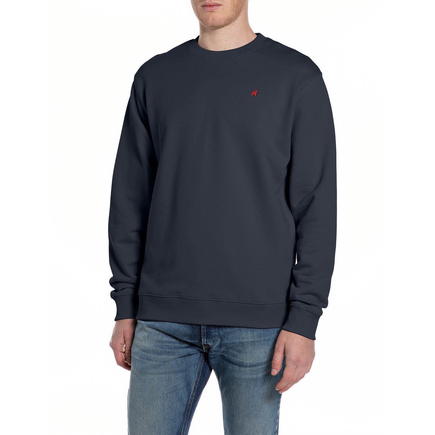 Replay sweatshirt m3106 23802 dark navy