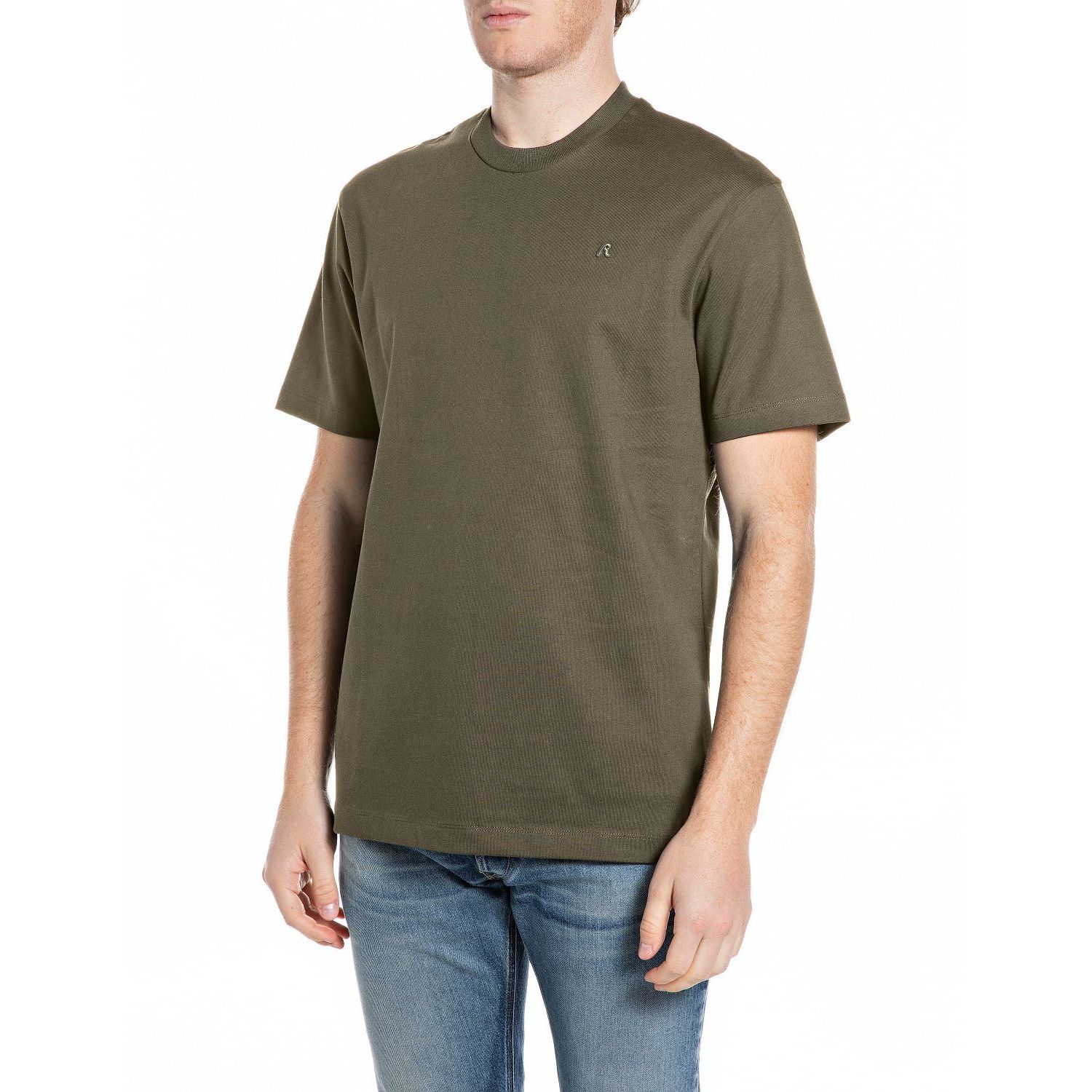 Replay t-shirt m3417 23804 groen