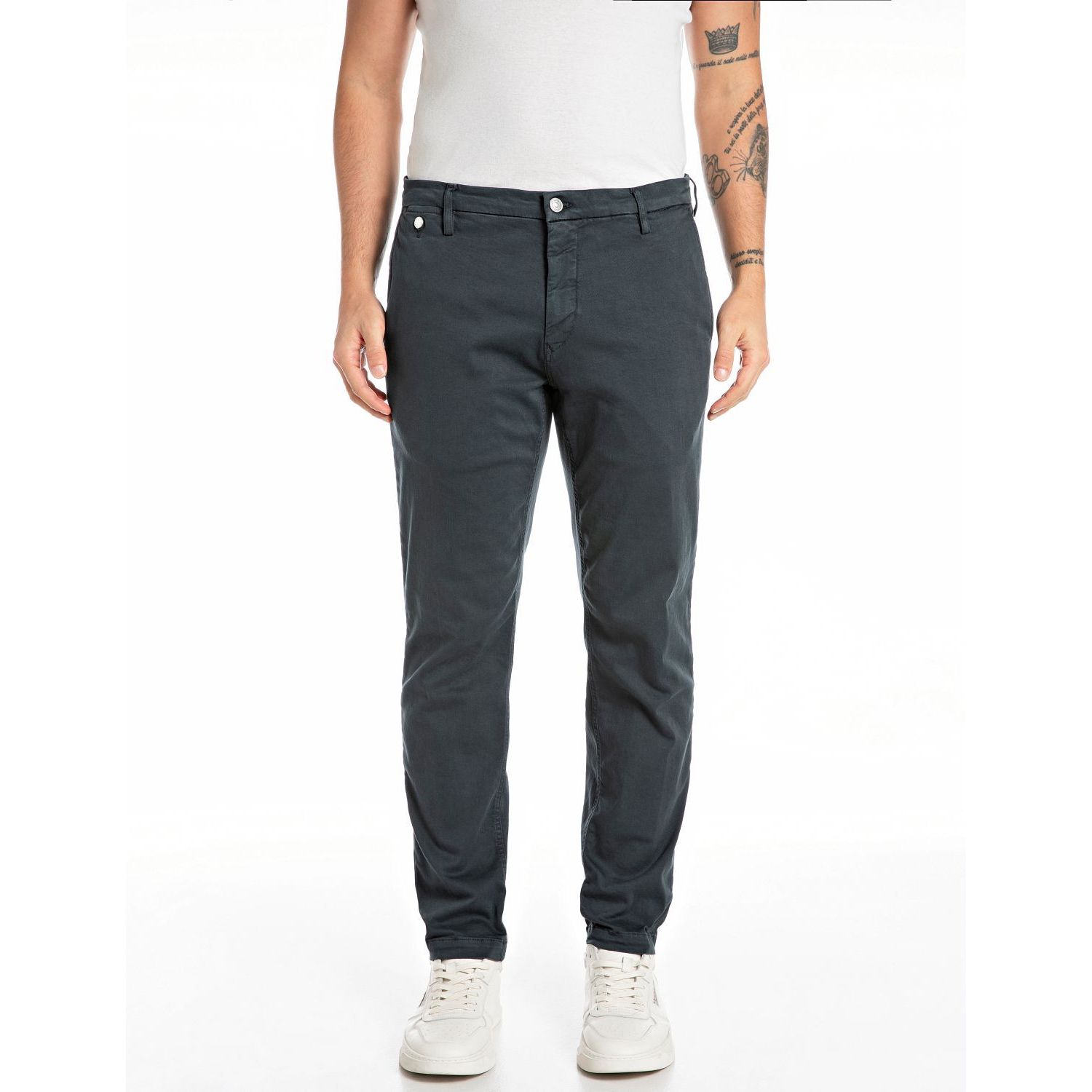 Replay benni pants hyperchino color xlite blue