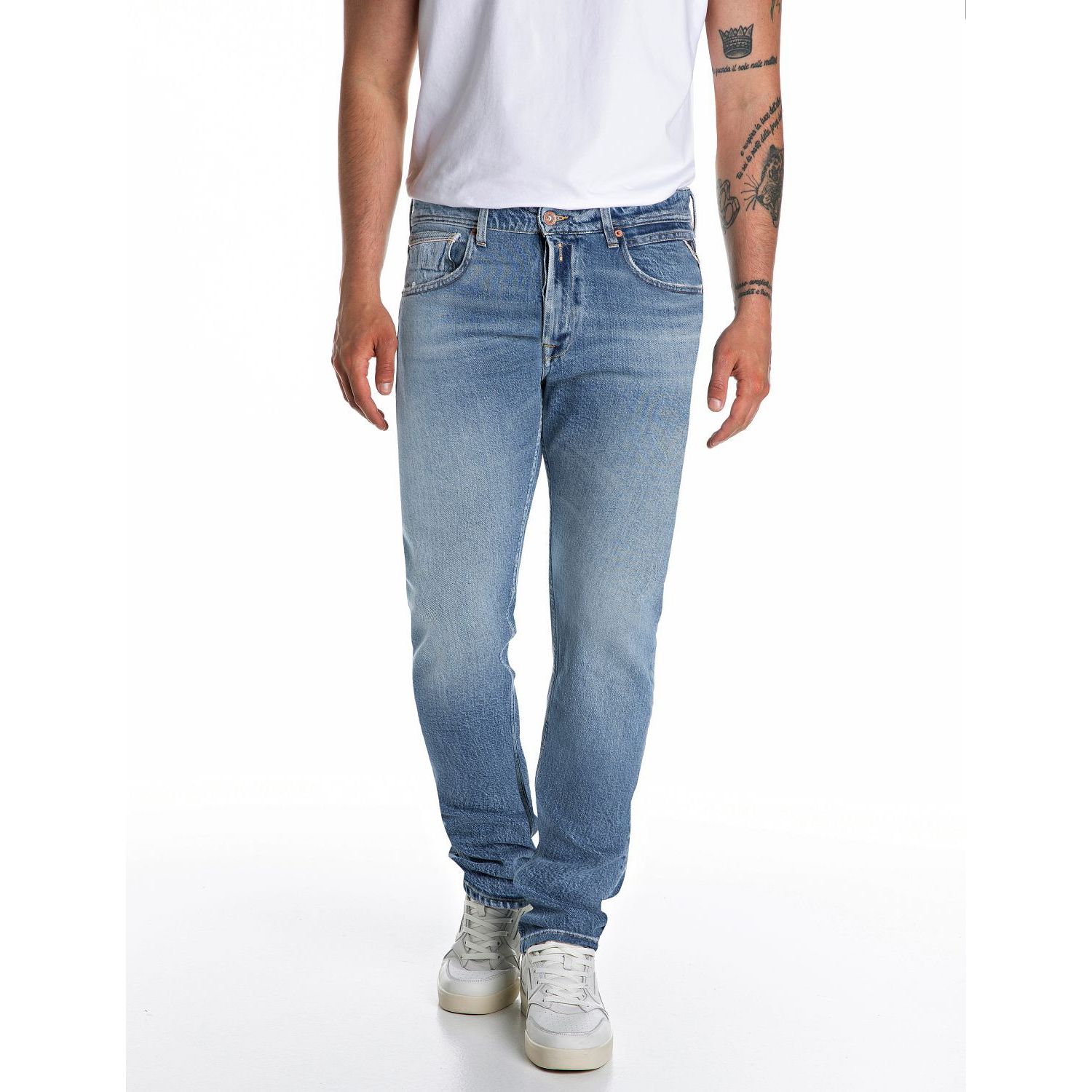 Replay grover regular fit original jeans m blue