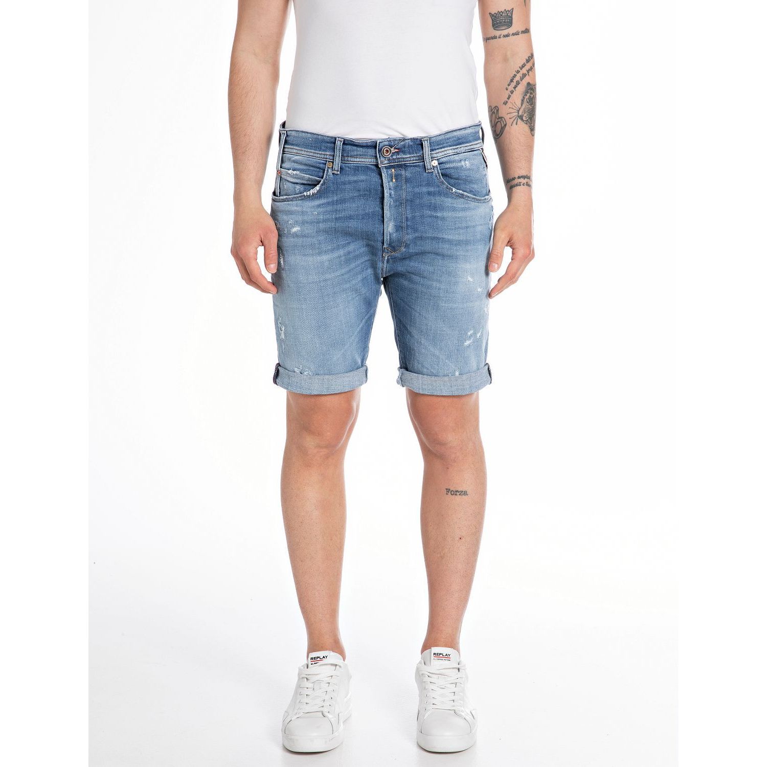 Replay ma981q short medium blue