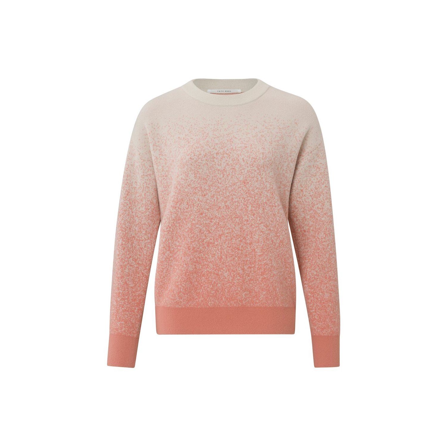 Yaya dip dye sweater l/s crabapple red dessin