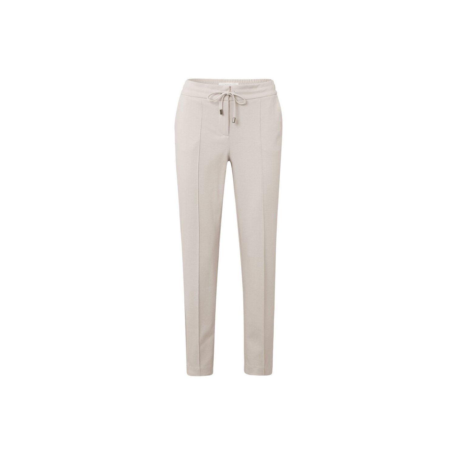 YAYA jersey tailored jog trousers moonbeam sand