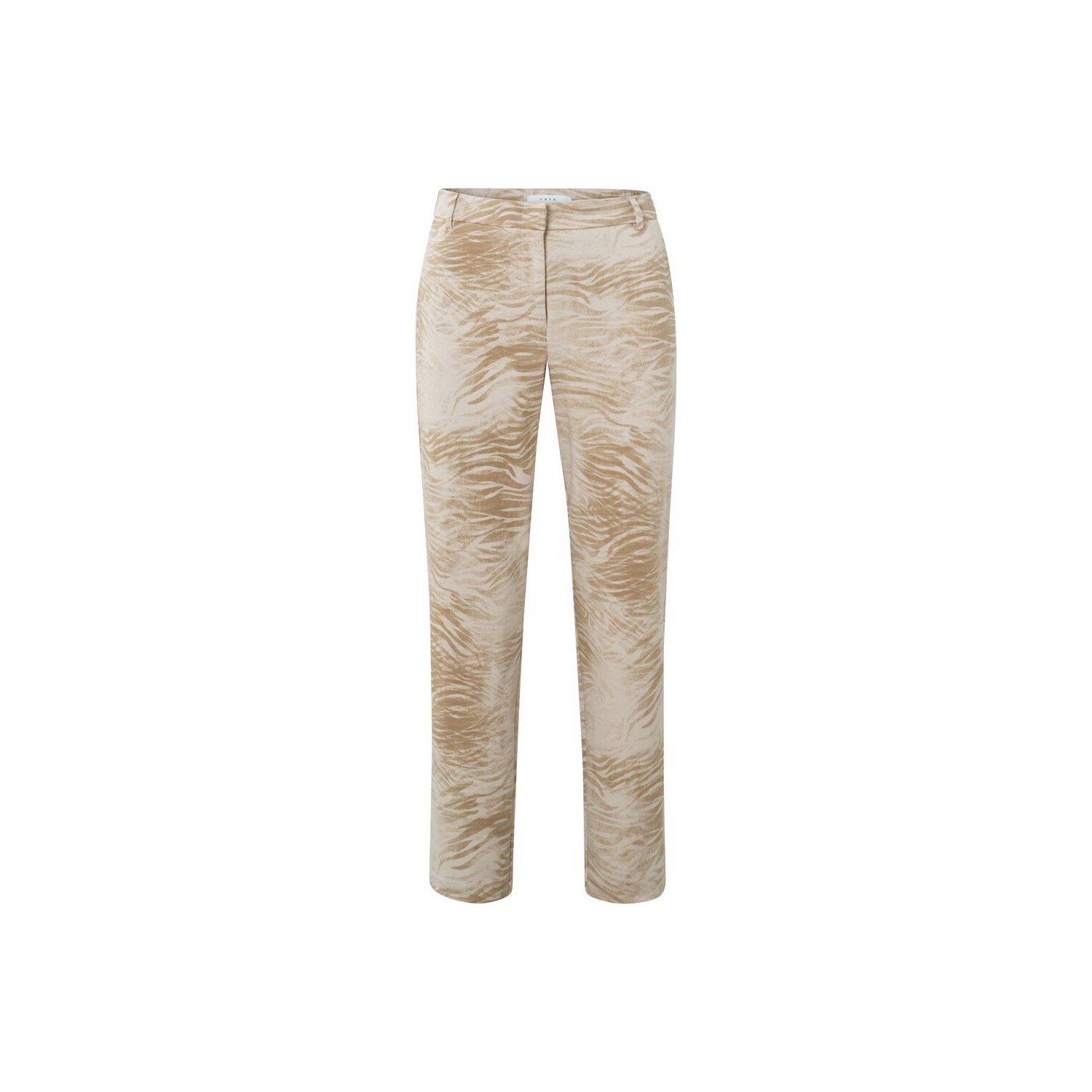 YAYA jersey printed chino pantalon summer sand des