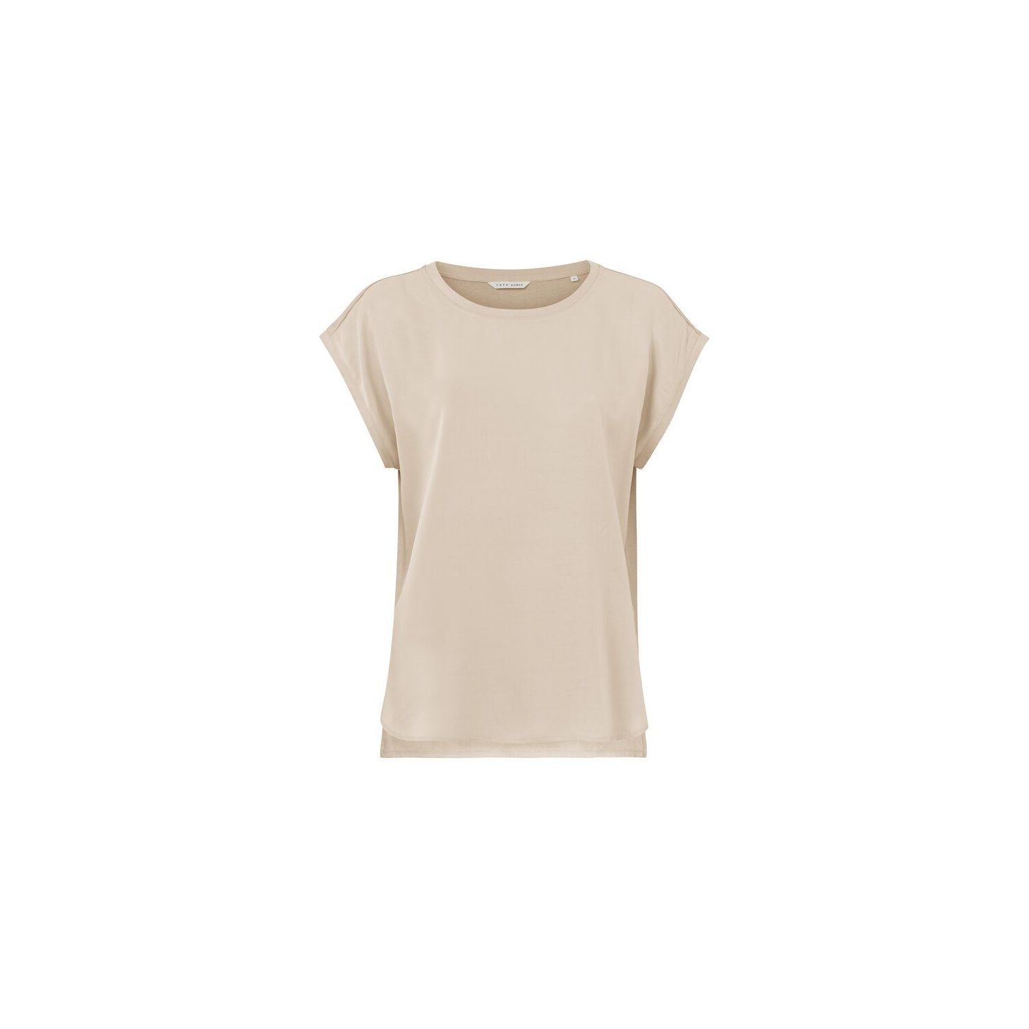 Yaya top cap sleeve oxford tan sand