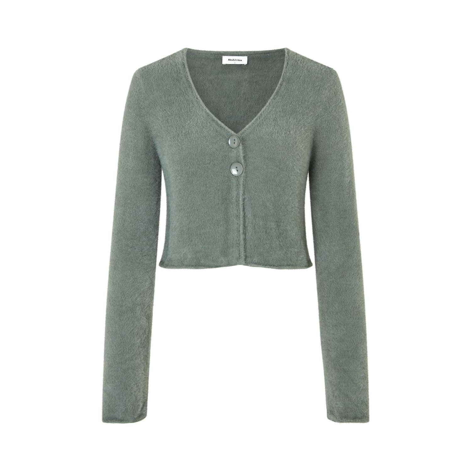 Modström hampton cardigan soft moss