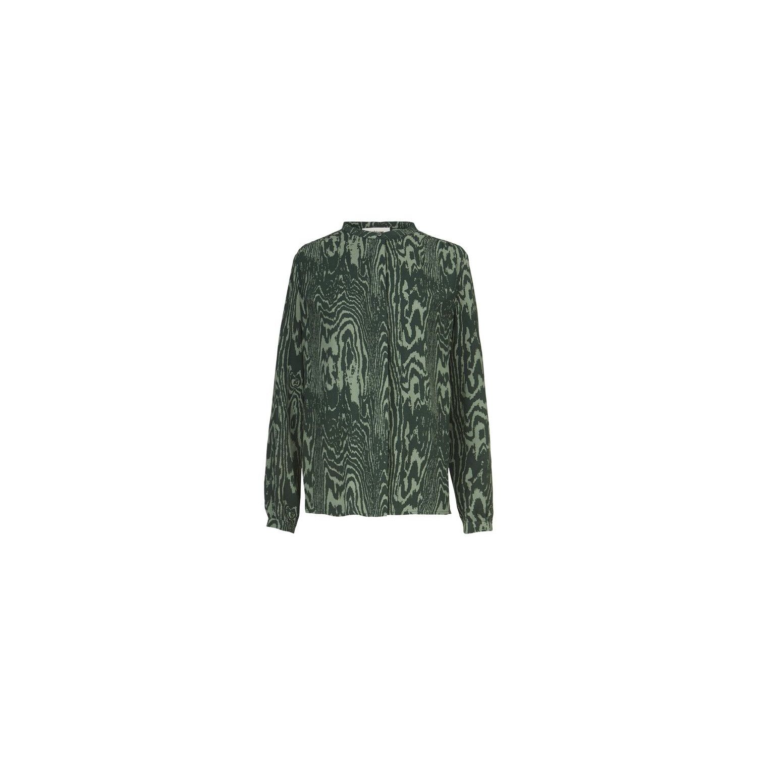 Modström mae print shirt sea green woo