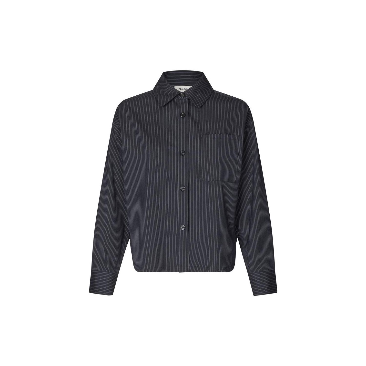 Modstrom paitynmd shirt navy sky pinstripe